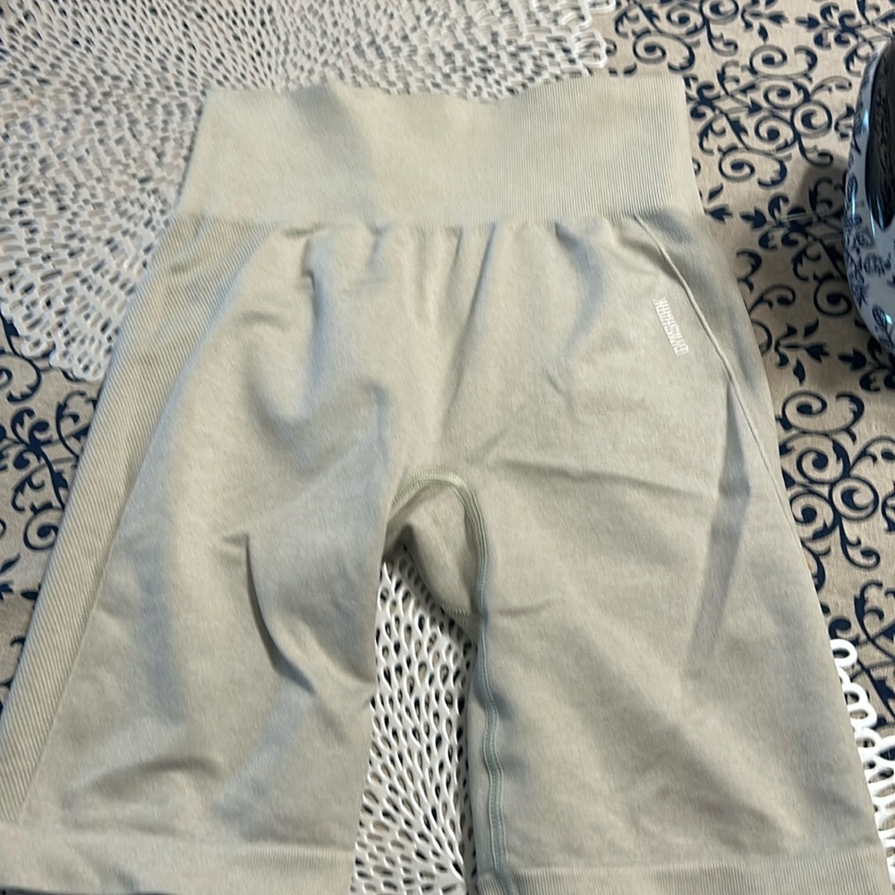 Gymshark short leggings size small lime color